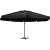 Image de Vidaxl Parasol De Jardin Avec MÃ¢t En Aluminium 500 Cm Noir