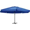 Image de Vidaxl Parasol D'extÃ©rieur Avec M?T En Aluminium 500 Cm Bleu AzurÃ©