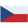 Image de vidaXL Drapeau RÃ©publique tchÃ¨que 90x150 cm