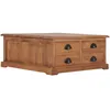Image de vidaXL Table basse 68x68x30 cm Bois de teck solide