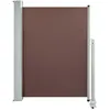 Image de Auvent LatÃ©ral RÃ©tractable De Patio 100x300 Cm Marron