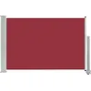Image de Auvent LatÃ©ral RÃ©tractable De Patio 60x300 Cm Rouge