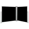 Image de Vidaxl Auvent LatÃ©ral RÃ©tractable Noir 120 X 600 Cm