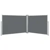 Image de Vidaxl Auvent LatÃ©ral RÃ©tractable Anthracite 120 X 1000 Cm