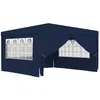 Image de Vidaxl Tente De RÃ©ception Avec Parois LatÃ©rales 4x4 M Bleu 90 G/MÂ²