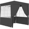 Image de Vidaxl Tente De RÃ©ception Avec Parois 2,5x2,5 M Anthracite 90 G/MÂ²