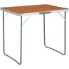 Image de Vidaxl Table Pliable De Camping Avec Cadre En MÃ©tal 80x60 Cm