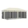Image de Vidaxl BelvÃ©dÃ¨re Avec Moustiquaire 6x3x2,73 M CrÃ¨me