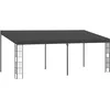 Image de Vidaxl BelvÃ©dÃ¨re Mural 3x6 M Anthracite Tissu