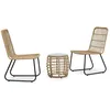 Image de Ensemble de bistro 3 pcs RÃ©sine tressÃ©e ChÃªne