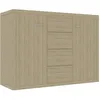 Image de Buffet ChÃªne Sonoma 88x30x75 Cm AgglomÃ©rÃ©