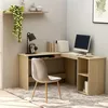 Image de vidaXL Bureau d'angle forme de L chÃªne sonoma 120x140x75 cm AgglomÃ©rÃ©