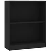 Image de vidaXL BibliothÃ¨que Noir 60x24x76 cm Bois d'ingÃ©nierie