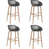 Image de Chaises de bar 4 pcs Gris - VidaXL