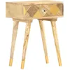 Image de vidaXL Table de chevet 43 x 30 x 58 cm Bois de manguier massif