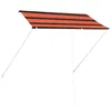 Image de Vidaxl Auvent RÃ©tractable 250x150 Cm Orange Et Marron