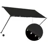 Image de Auvent RÃ©tractable Avec Led 250x150 Cm Anthracite
