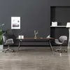 Image de vidaXL Chaise pivotante Ã  manger Gris Tissu