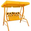 Image de Vidaxl Balancelle Pour Enfants Jaune 115x75x110 Cm Tissu