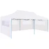 Image de Vidaxl Tente De RÃ©ception Pliable Avec Parois 3 X 6 M Acier Blanc