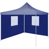 Image de Tente De RÃ©ception Pliable Avec 2 Parois 2x2 M Acier Bleu