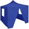 Image de Vidaxl Tente De RÃ©ception Pliable Avec 4 Parois 2x2 M Acier Bleu
