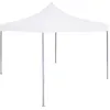 Image de Vidaxl Tente RÃ©ception Pliable Professionnelle 2x2 M Acier Blanc