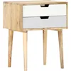 Image de vidaXL Table de chevet 47x35x59 cm Bois de manguier massif