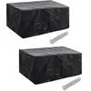 Image de Vidaxl Housses De Salon De Jardin 2 Pcs Rotin 10 ?Illets 240 X 140 Cm