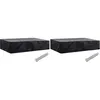 Image de Vidaxl Housses De Chaise De Jardin 8 ?illets 2 Pcs 218 X 77 X 55 Cm