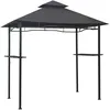 Image de Vidaxl BelvÃ©dÃ¨re De Barbecue 240x150x255 Cm Anthracite Acier