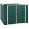 Image de Abri De Jardin Avec Toit InclinÃ© 195x198x159 Cm Vert Acier GalvanisÃ©