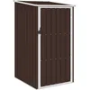 Image de Abri De Jardin Marron 87x98x159 Cm Acier GalvanisÃ© Sans Plancher