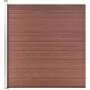 Image de Vidaxl ClÃ´ture De Jardin Wpc 175x186 Cm Marron