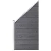 Image de vidaXL Panneau de clÃÂ¿ture WPC 95x(105-180) cm Gris