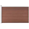 Image de Vidaxl ClÃ´ture De Jardin Wpc 175x105 Cm Marron