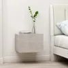 Image de vidaXL Tables de chevet 2 pcs Gris bÃ©ton 40x30x30 cm Bois ingÃ©nierie