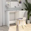 Image de vidaXL Bureau blanc 100 x 50 x 76 cm agglomÃ©rÃ©