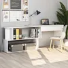 Image de Vidaxl - Angle Desk Table Pc Studio Office En Bois Diverses Couleurs Couleur : Blanche