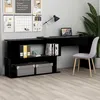 Image de vidaXL Bureau d'Angle, Table d'Ordinateur, Table d'Ãtude, Meuble de Salon Salle de SÃ©jour Salle de Travail Maison IntÃ©rieur, Noir Bois d'IngÃ©nierie