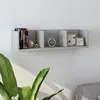 Image de vidaXL ÃtagÃ¨re murale Ã  CD Gris bÃ©ton 75x18x18 cm Bois d'ingÃ©nierie