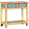 Image de vidaXL Table console peinte Ã  la main 80x35x75 cm Bois de manguier