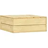 Image de Table Basse De Jardin 75 X 75 X 31 Cm En Pin ImprÃ©gnÃ©, Table De Patio Rustique