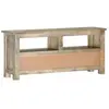 Image de Meubles TV VidaXL  Meuble TV  Bois massif de manguier 110x30x50 cm Gris P31600706