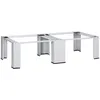 Image de vidaXL Socle double pour lave-linge et sÂ¿Â¿che-linge Blanc