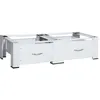 Image de VidaXL Socle double pour lave-linge et sÃ¨che-linge avec tiroirs Blanc