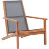 Image de Vidaxl Chaise De Jardin Gris Bois D'eucalyptus Solide Et TextilÃ¨ne