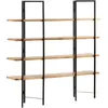 Image de Vidaxl BibliothÃ¨que Ã 4 Niveaux 160x35x160 Cm Bois De Manguier Massif