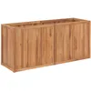 Image de Vidaxl Lit SurÃ©levÃ© De Jardin 150x50x70 Cm Bois De Teck Solide