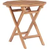 Image de Vidaxl Table Pliable De Jardin 45x45x45 Cm Bois De Teck Solide